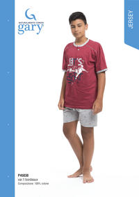 BOY'S PAJAMA M/M P45030 Tellini S.r.l. Wholesale Clothing